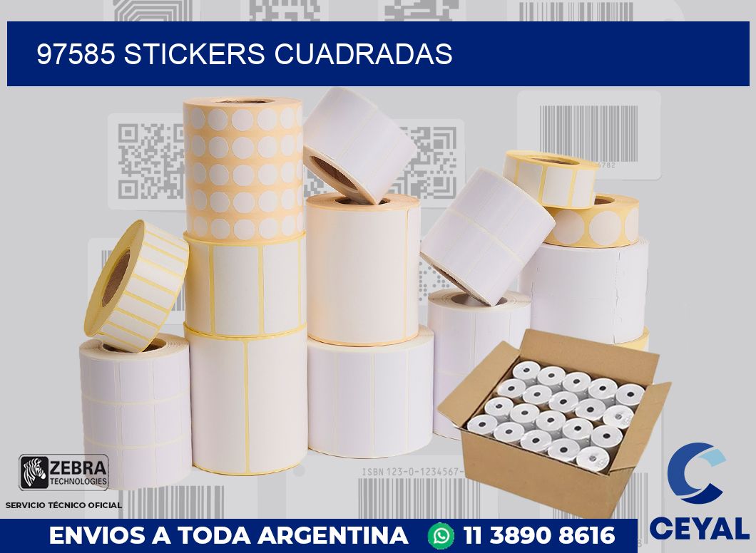 97585 Stickers cuadradas