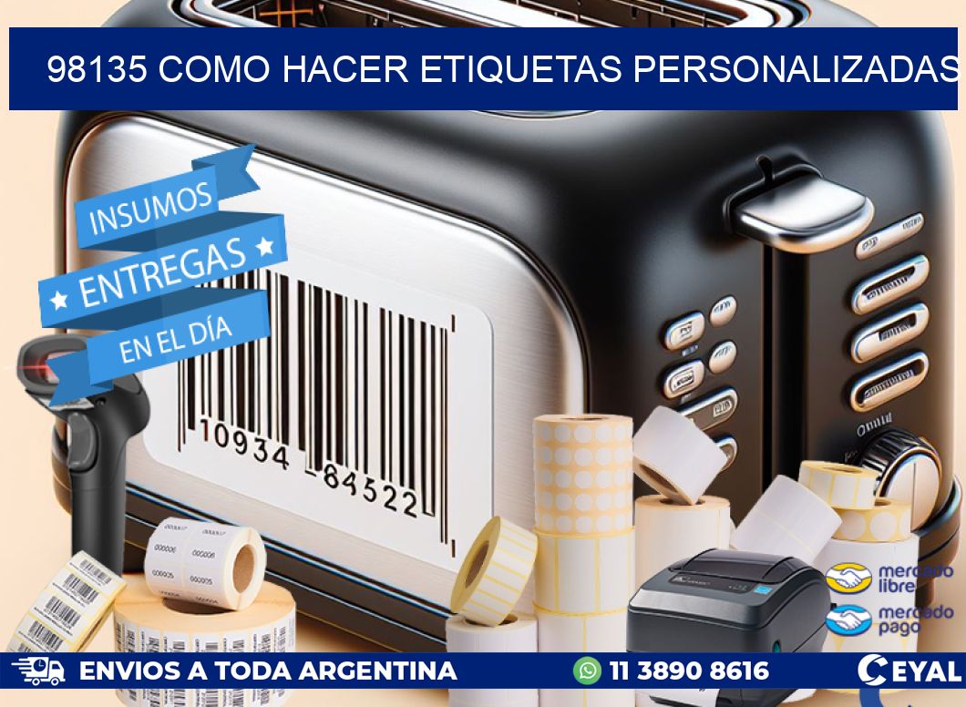 98135 como hacer etiquetas personalizadas