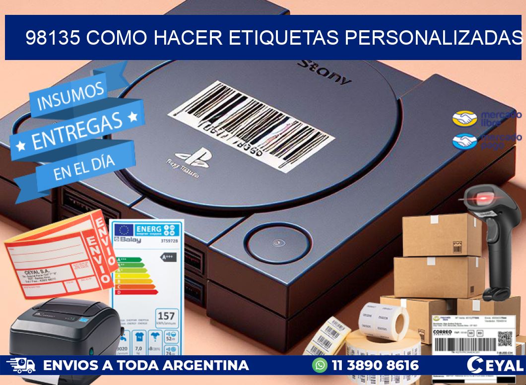 98135 como hacer etiquetas personalizadas