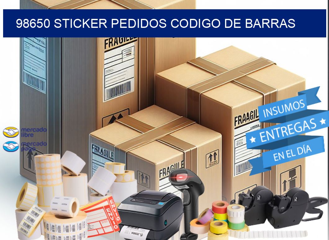 98650 STICKER PEDIDOS CODIGO DE BARRAS