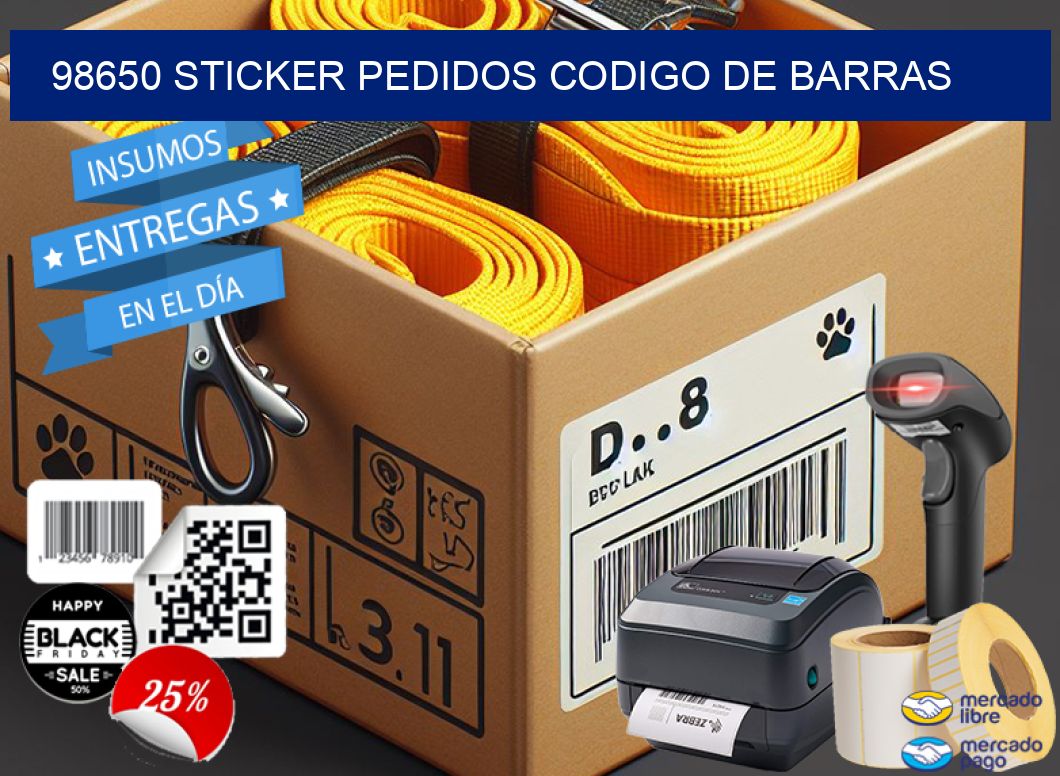 98650 STICKER PEDIDOS CODIGO DE BARRAS