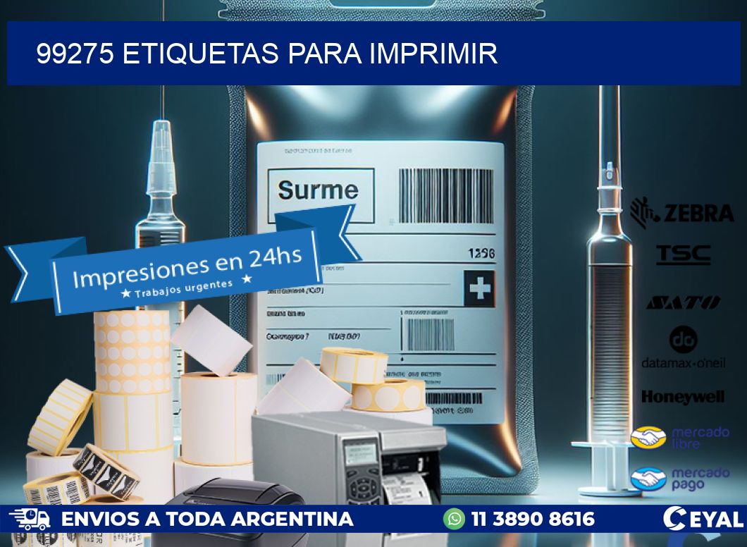 99275 ETIQUETAS PARA IMPRIMIR