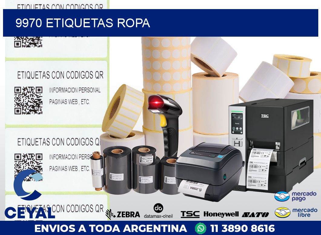 9970 ETIQUETAS ROPA