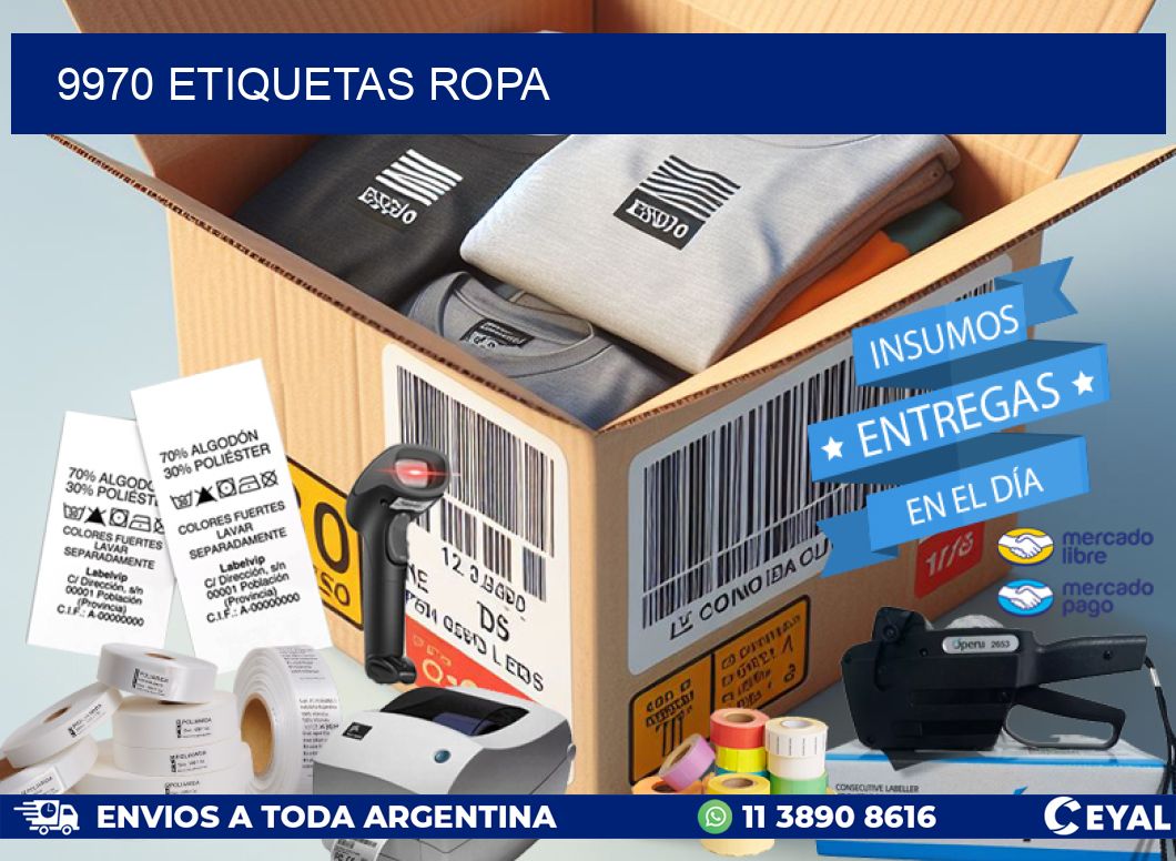 9970 ETIQUETAS ROPA