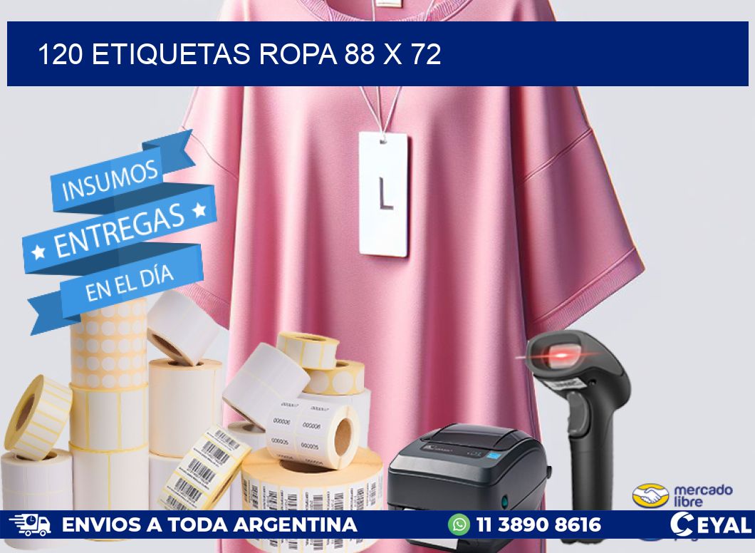 120 ETIQUETAS ROPA 88 x 72