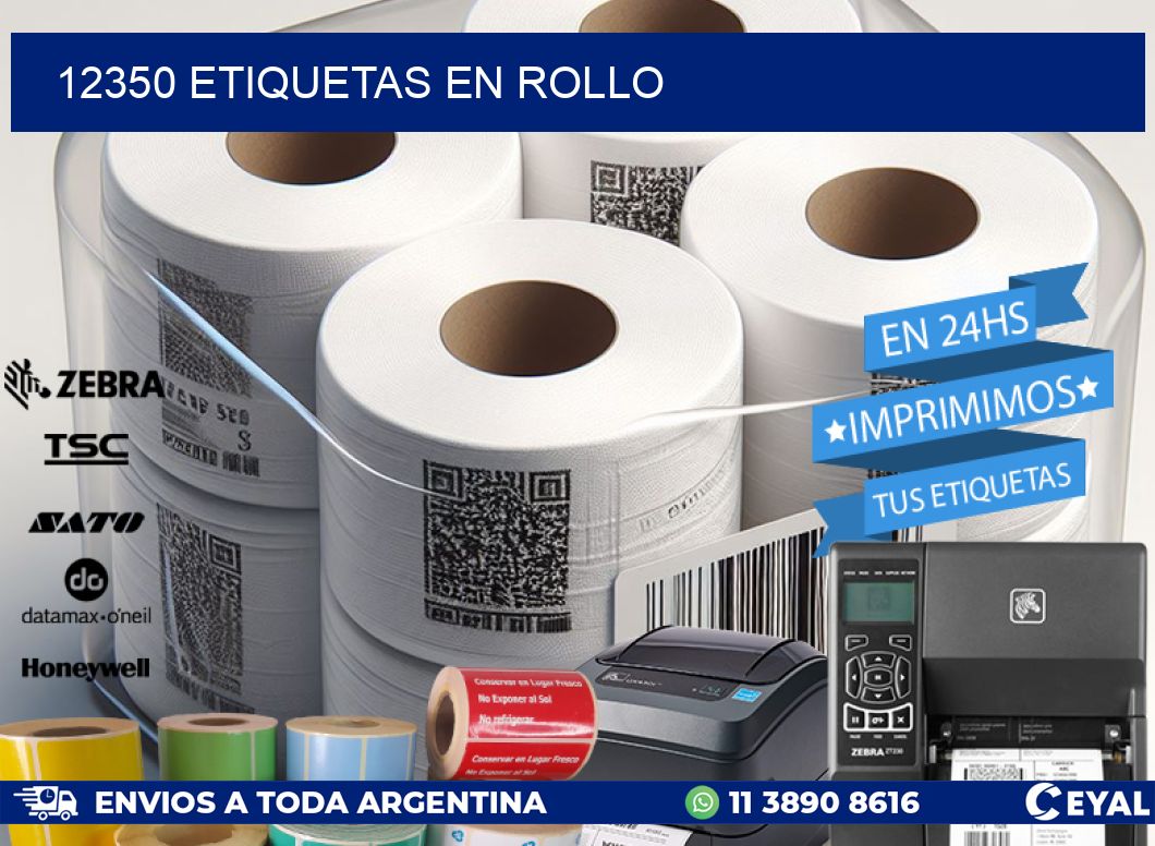 12350 ETIQUETAS EN ROLLO