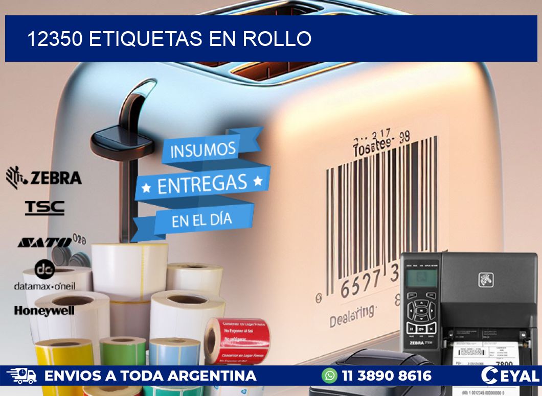 12350 ETIQUETAS EN ROLLO