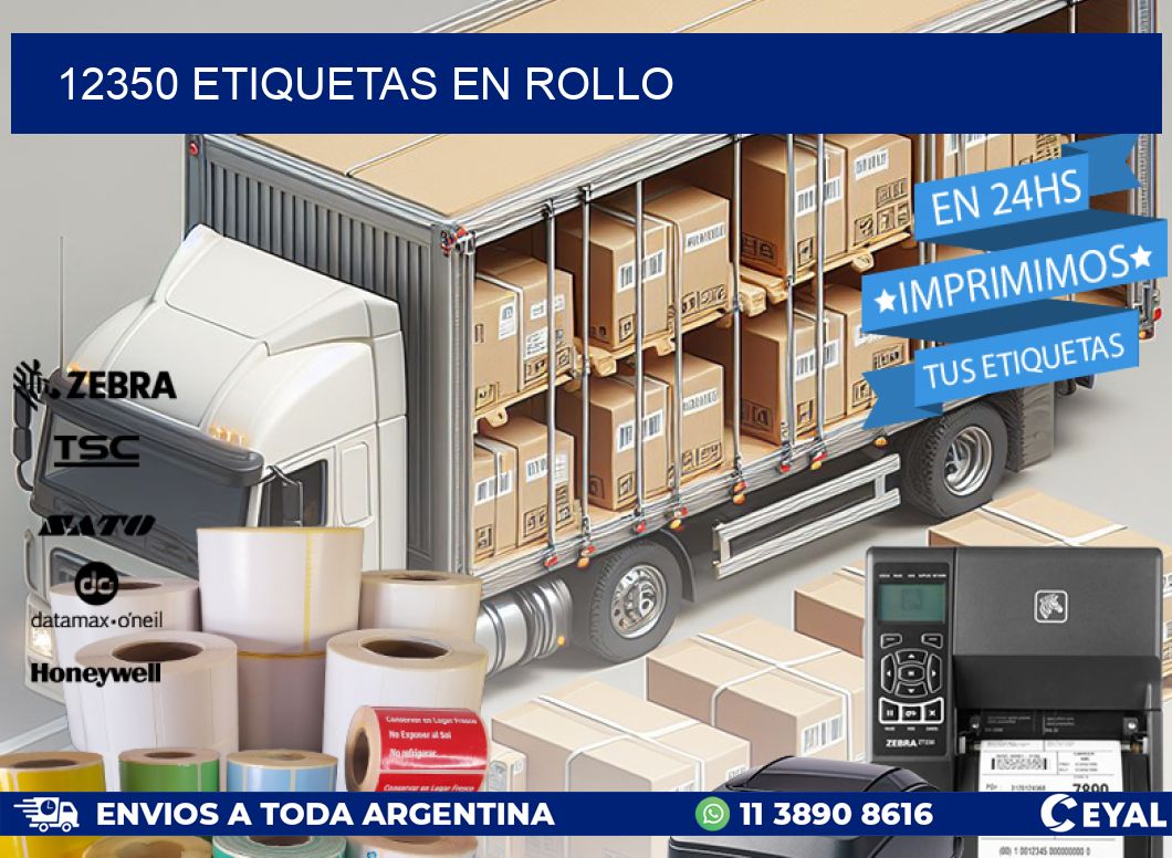 12350 ETIQUETAS EN ROLLO