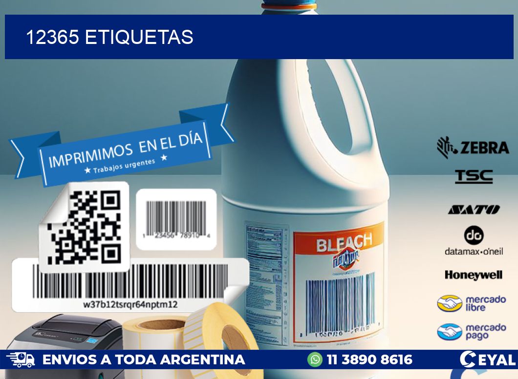 12365 ETIQUETAS