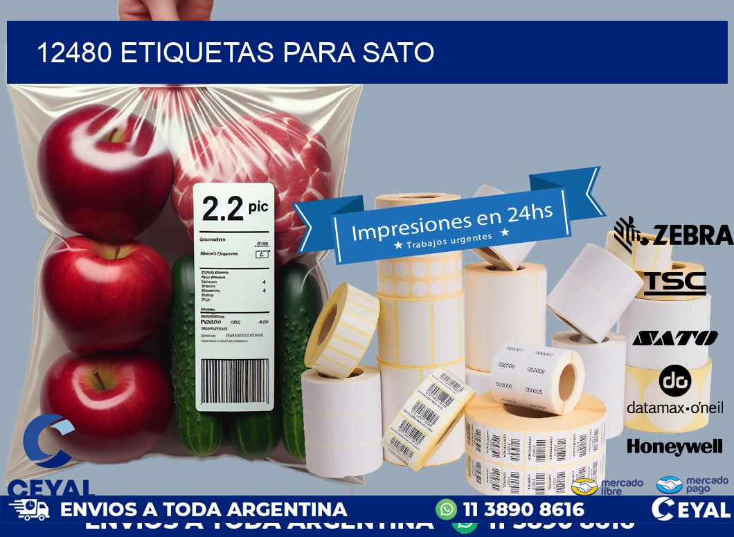 12480 ETIQUETAS PARA SATO