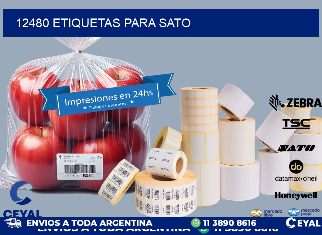 12480 ETIQUETAS PARA SATO