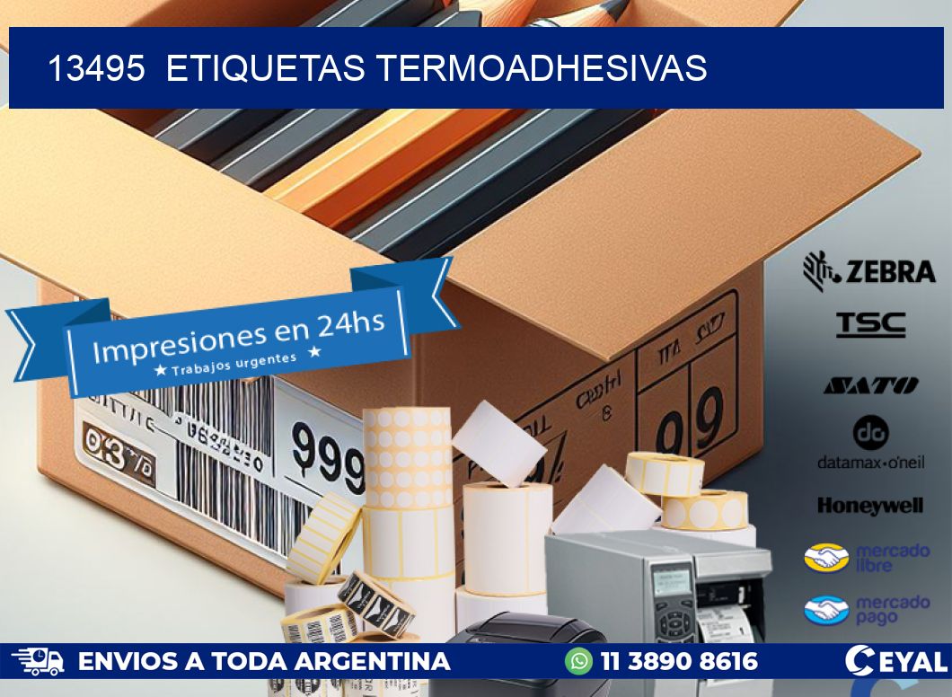 13495  ETIQUETAS TERMOADHESIVAS