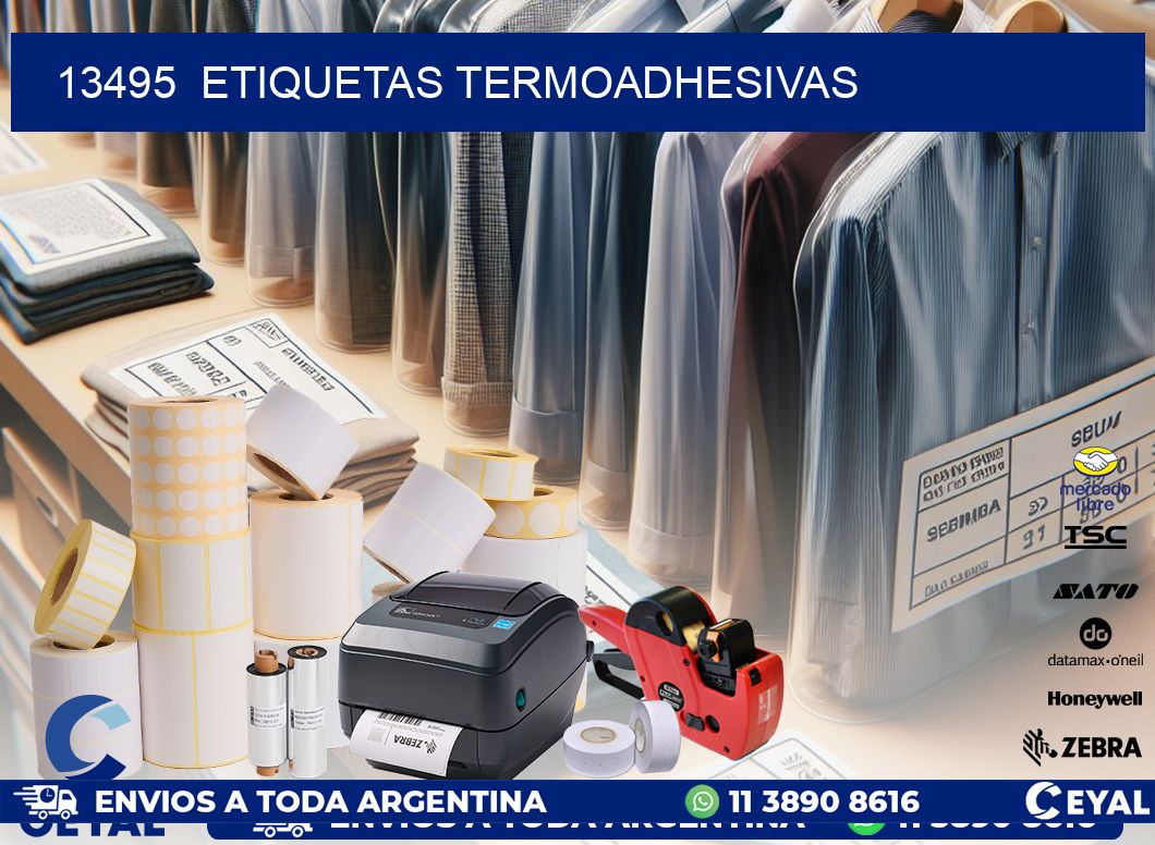 13495  ETIQUETAS TERMOADHESIVAS