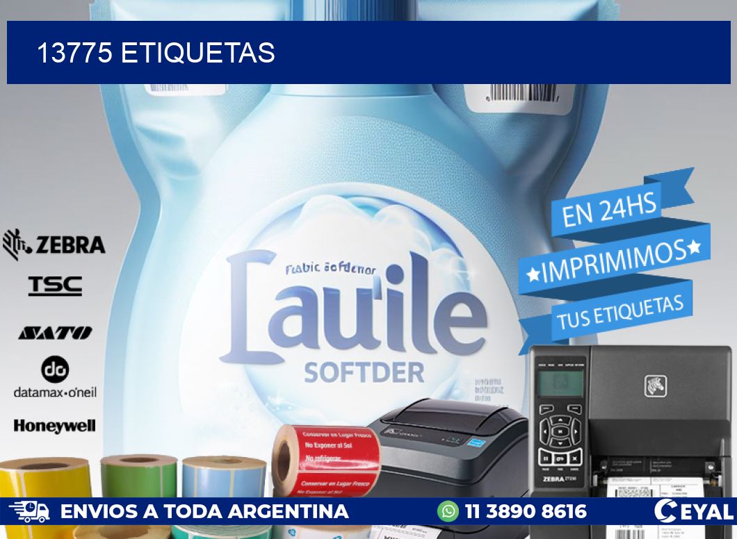 13775 ETIQUETAS