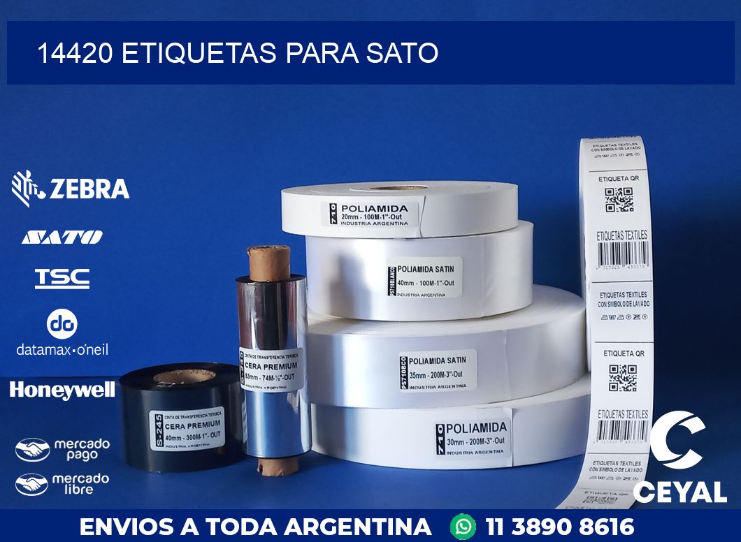 14420 ETIQUETAS PARA SATO