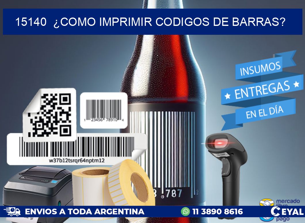 15140  ¿COMO IMPRIMIR CODIGOS DE BARRAS?