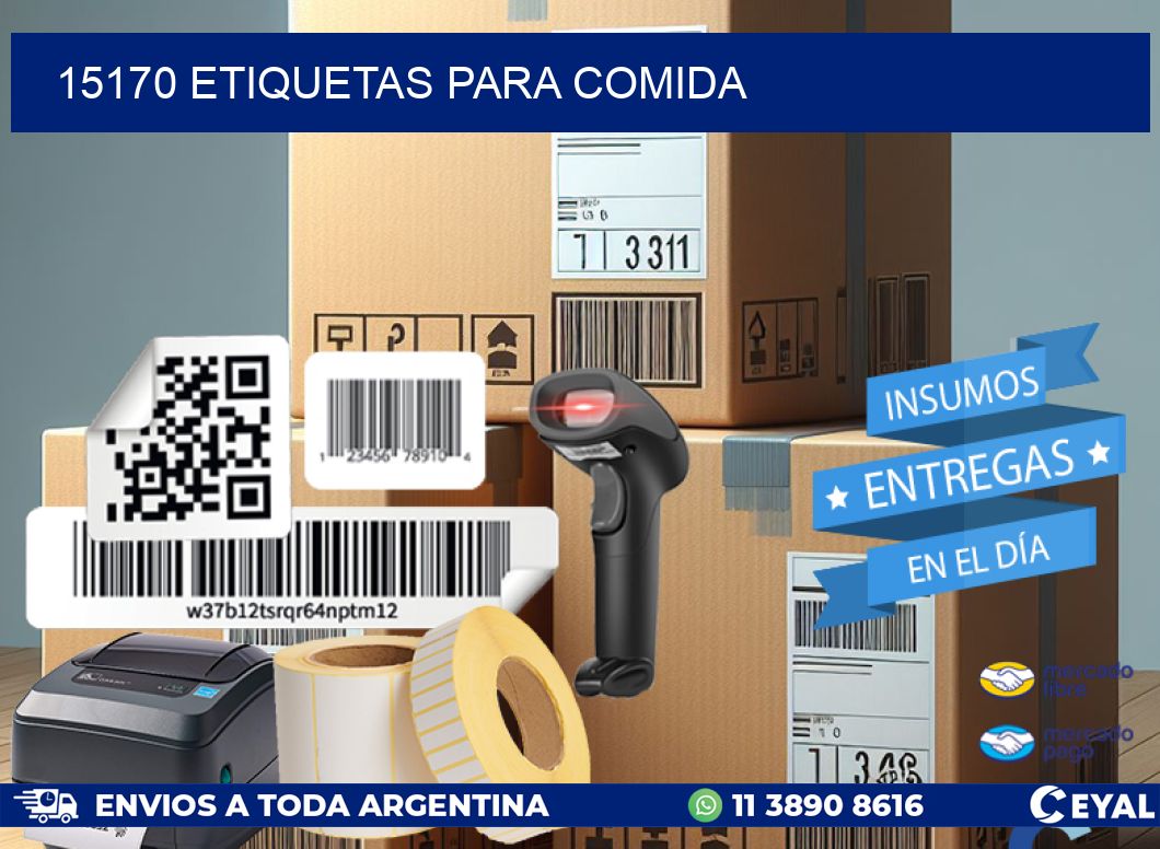 15170 ETIQUETAS PARA COMIDA