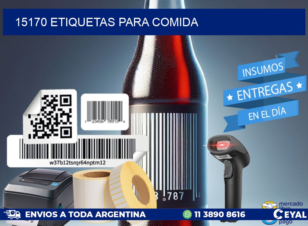 15170 ETIQUETAS PARA COMIDA