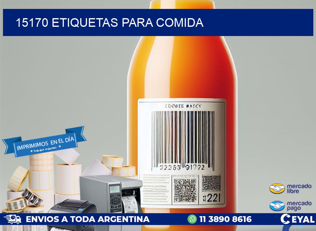 15170 ETIQUETAS PARA COMIDA