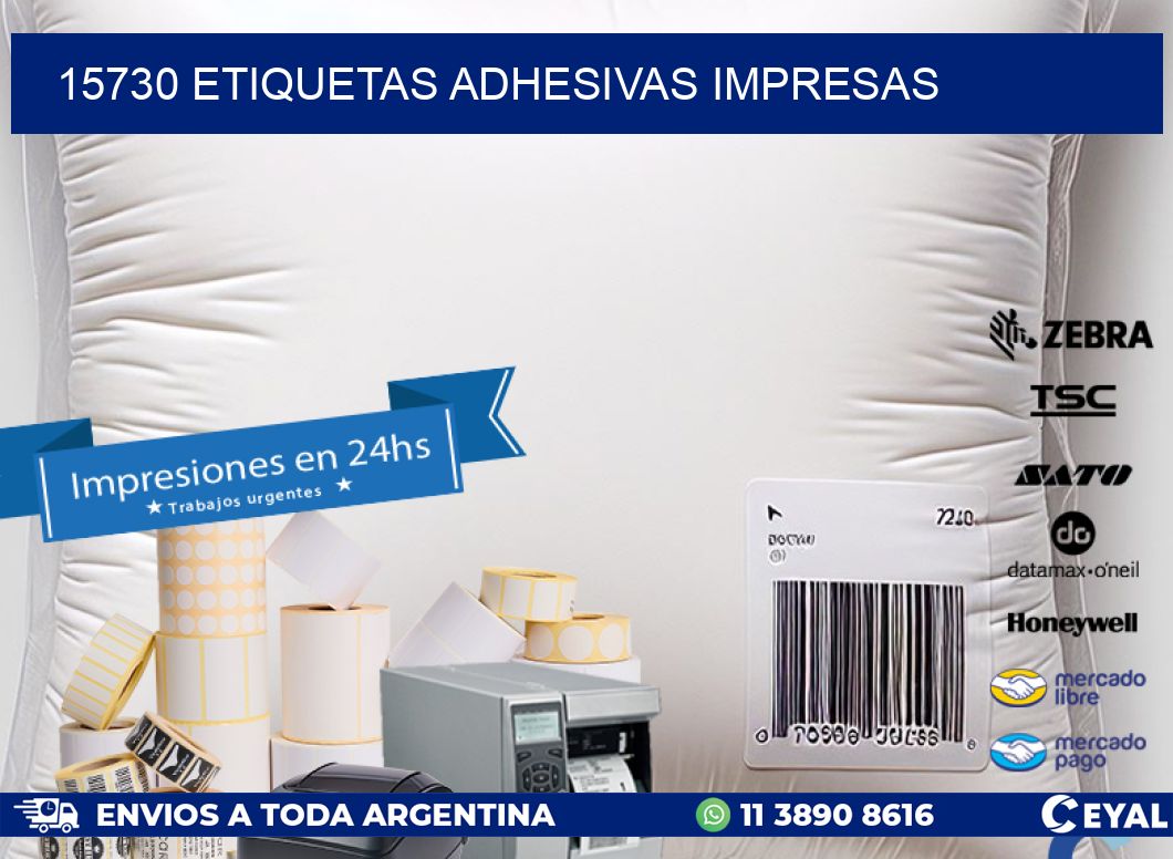 15730 ETIQUETAS ADHESIVAS IMPRESAS