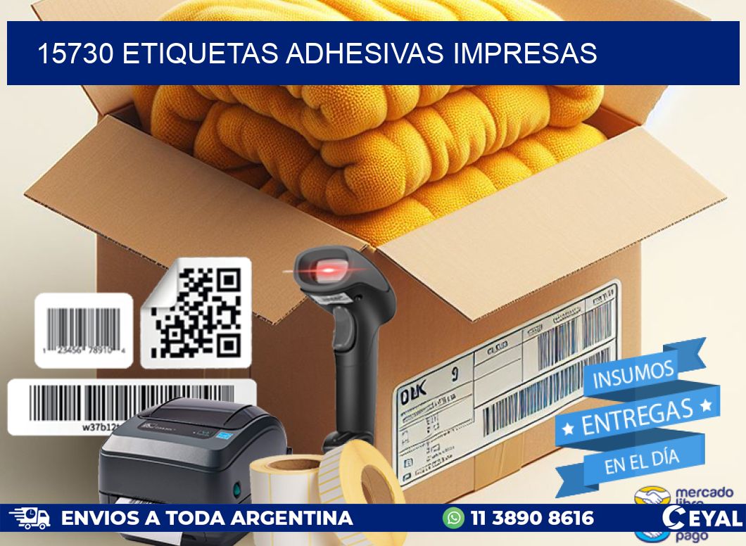 15730 ETIQUETAS ADHESIVAS IMPRESAS