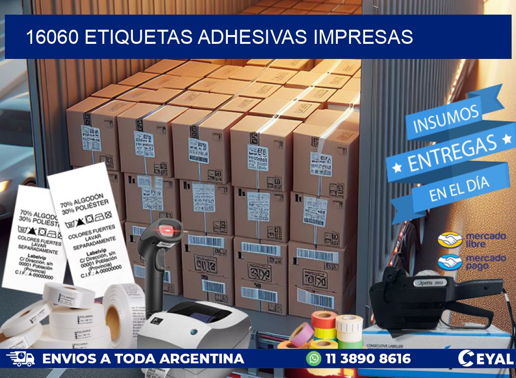 16060 ETIQUETAS ADHESIVAS IMPRESAS