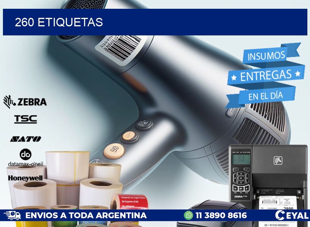 260 ETIQUETAS