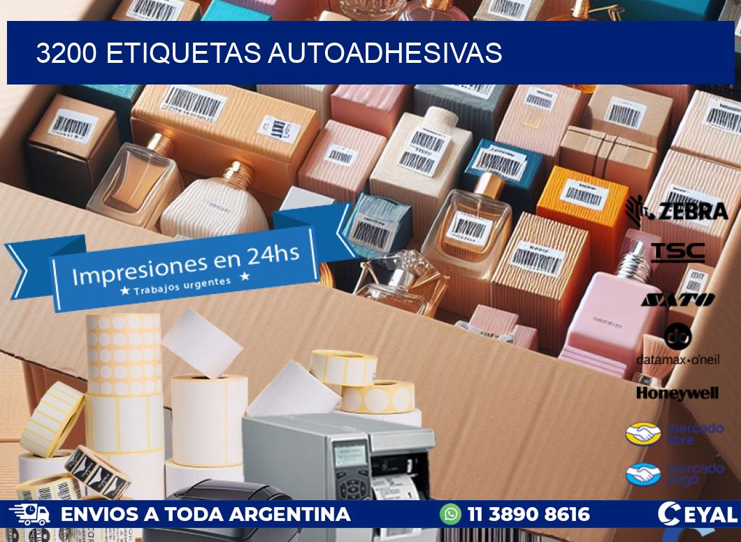 3200 ETIQUETAS AUTOADHESIVAS