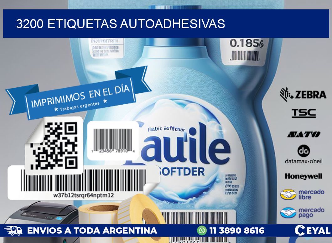 3200 ETIQUETAS AUTOADHESIVAS