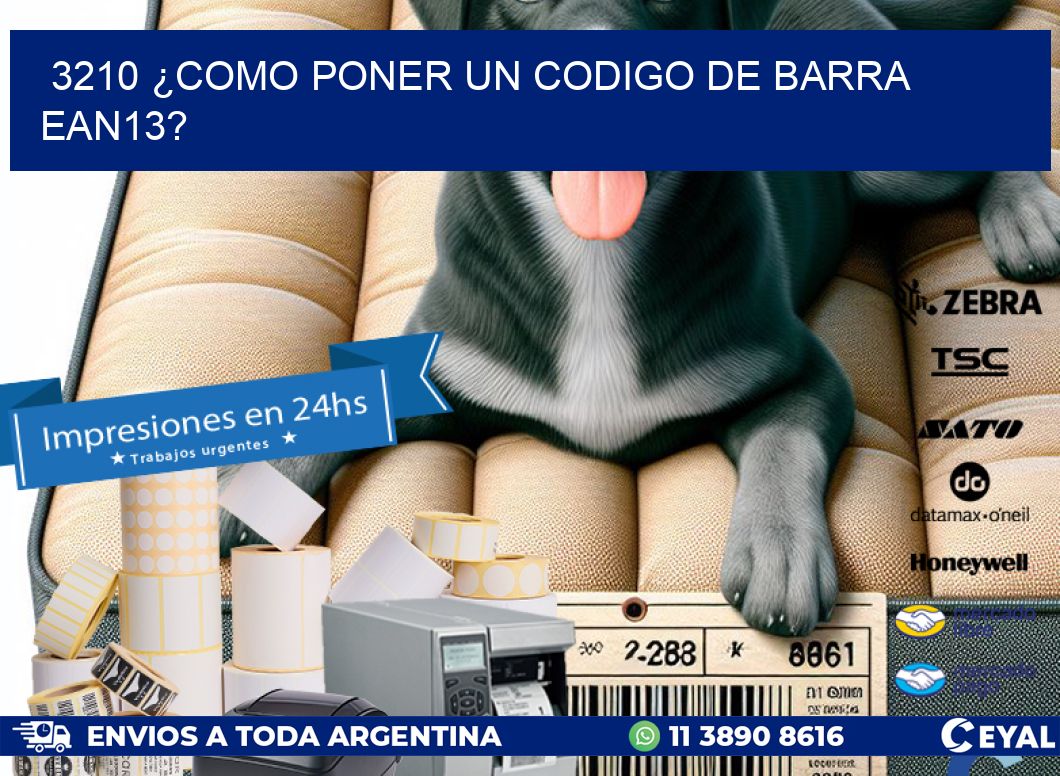 3210 ¿COMO PONER UN CODIGO DE BARRA  EAN13?