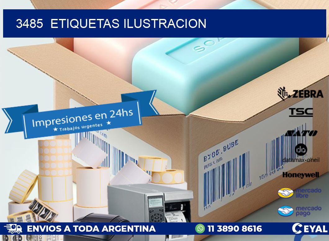 3485 ETIQUETAS ILUSTRACION