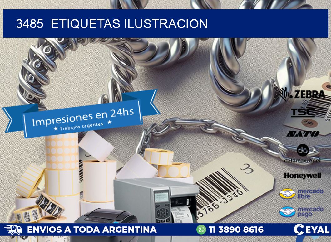 3485 ETIQUETAS ILUSTRACION