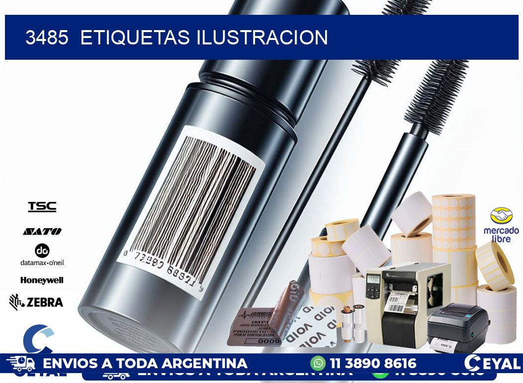 3485 ETIQUETAS ILUSTRACION