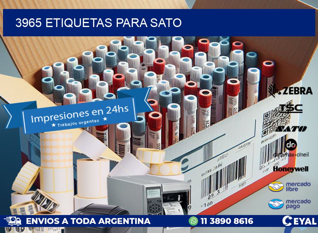 3965 ETIQUETAS PARA SATO