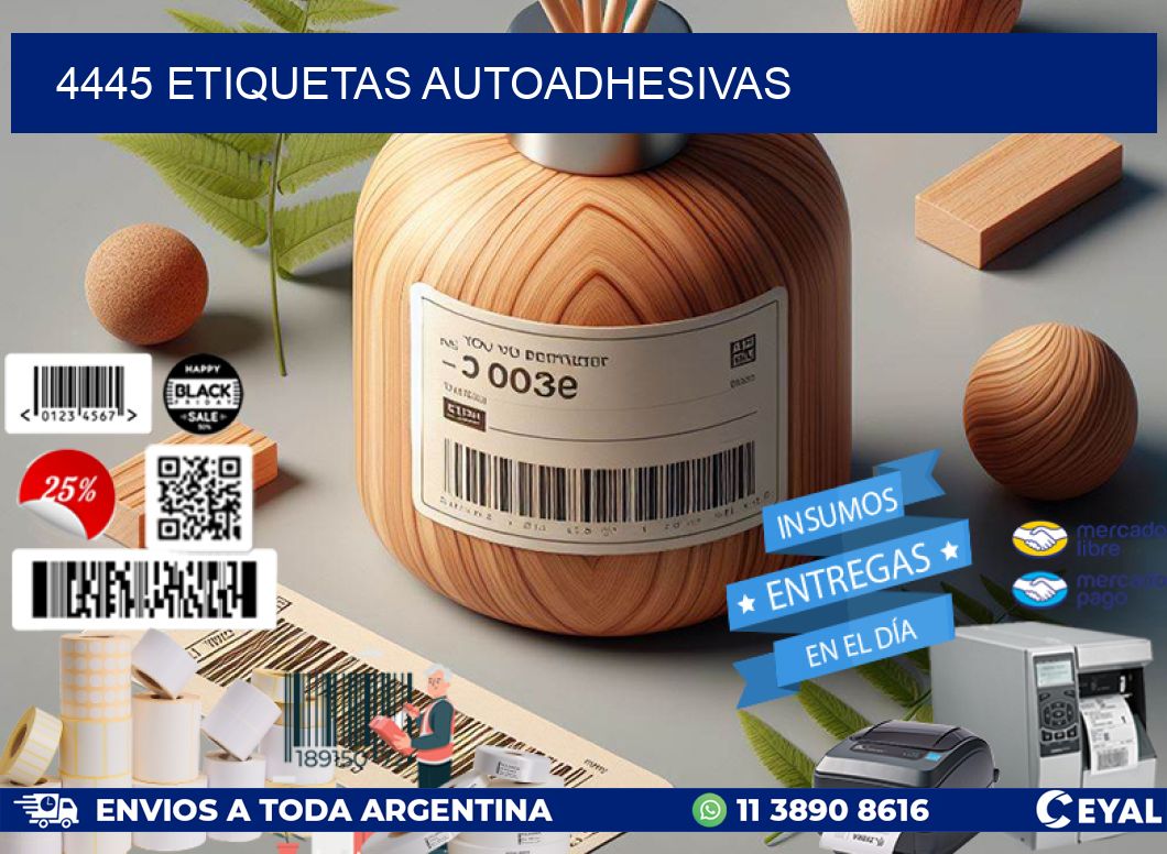 4445 ETIQUETAS AUTOADHESIVAS