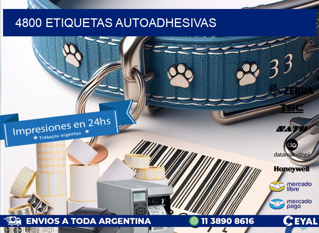 4800 ETIQUETAS AUTOADHESIVAS