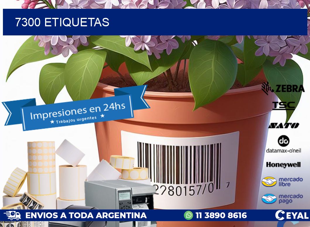7300 ETIQUETAS