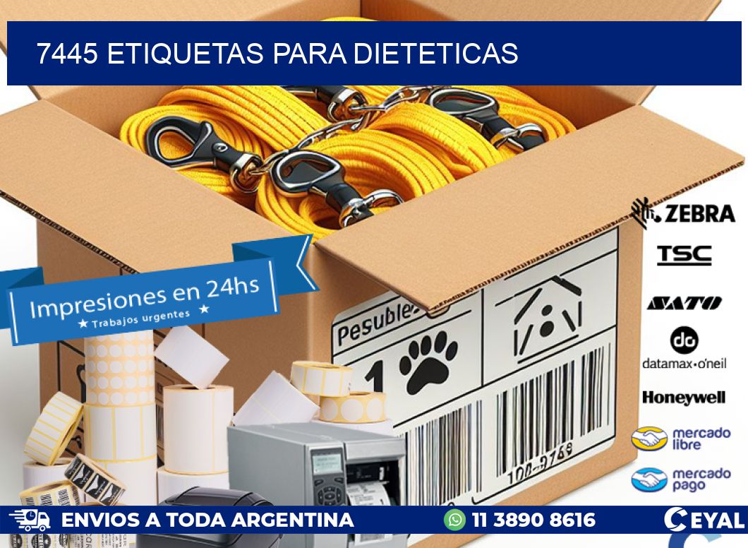 7445 ETIQUETAS PARA DIETETICAS