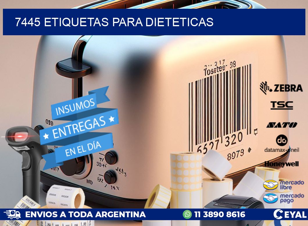 7445 ETIQUETAS PARA DIETETICAS