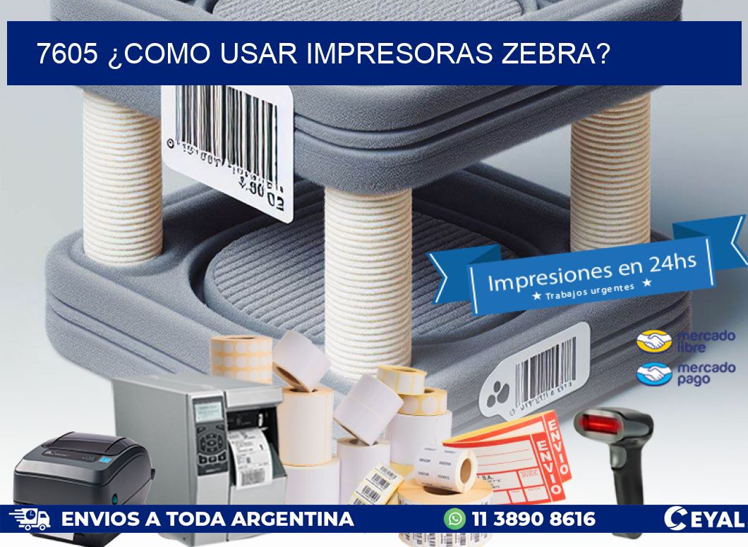 7605 ¿COMO USAR IMPRESORAS ZEBRA?