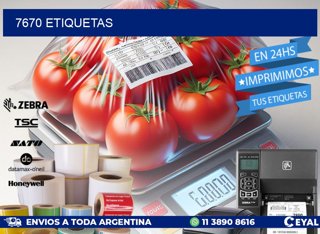 7670 ETIQUETAS