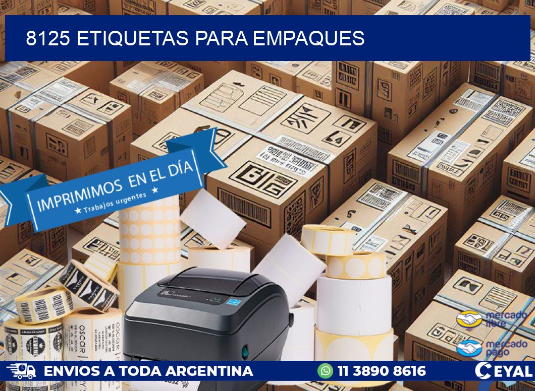 8125 ETIQUETAS PARA EMPAQUES