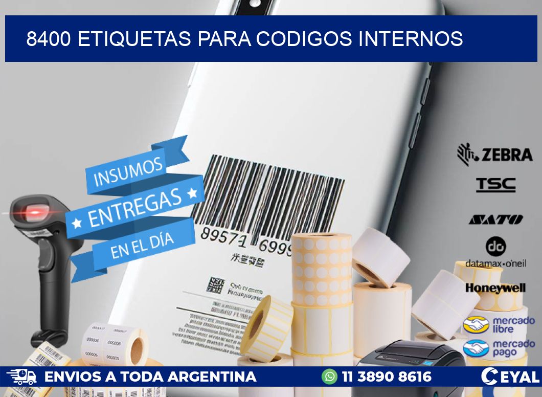 8400 ETIQUETAS PARA CODIGOS INTERNOS