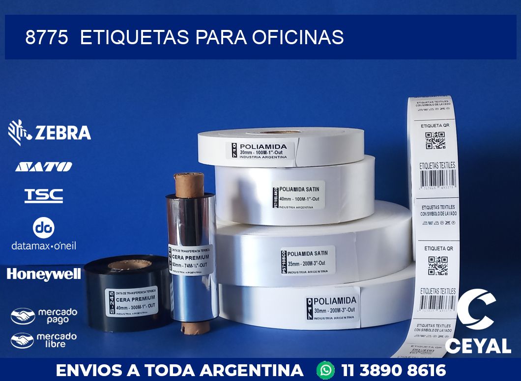 8775  ETIQUETAS PARA OFICINAS