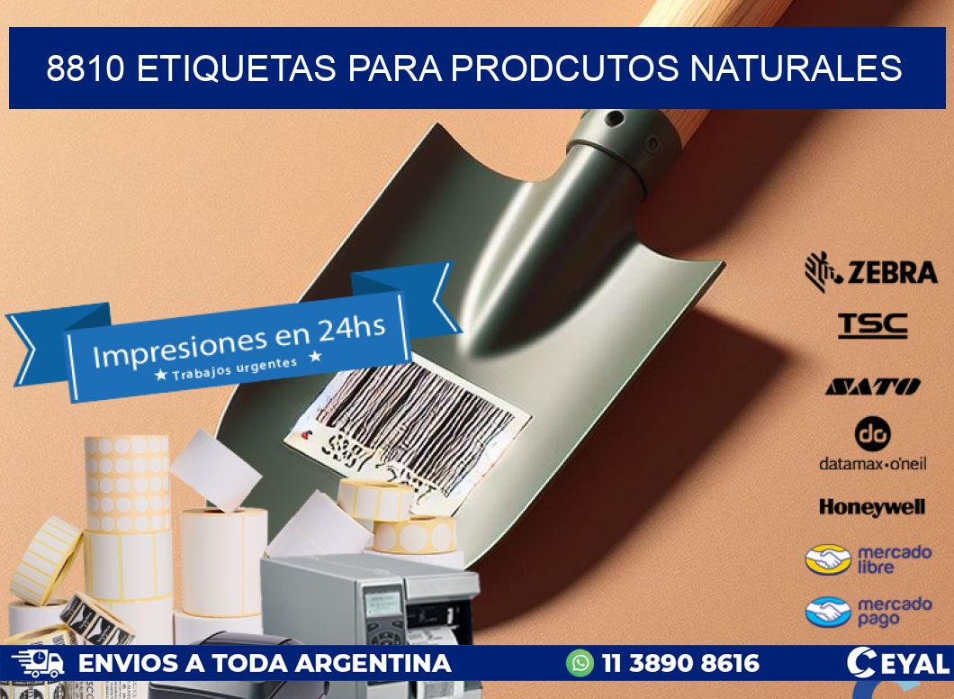 8810 ETIQUETAS PARA PRODCUTOS NATURALES