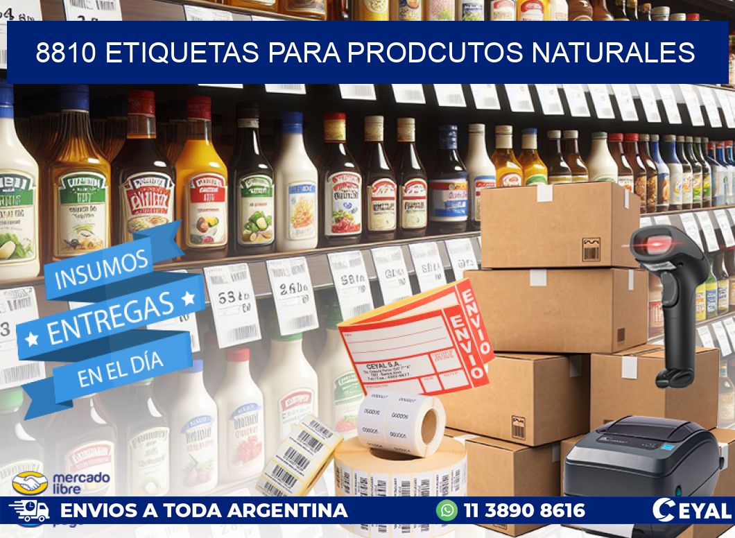 8810 ETIQUETAS PARA PRODCUTOS NATURALES