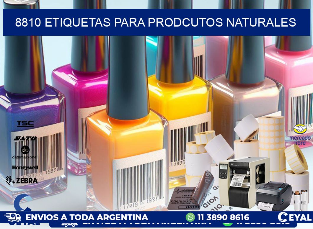 8810 ETIQUETAS PARA PRODCUTOS NATURALES