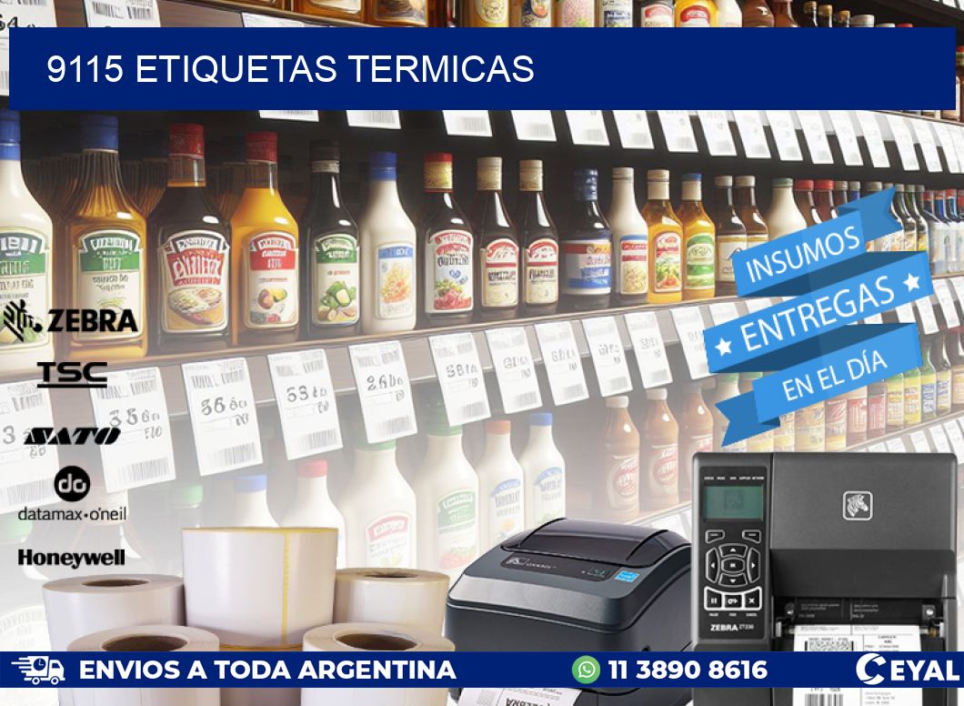 9115 ETIQUETAS TERMICAS