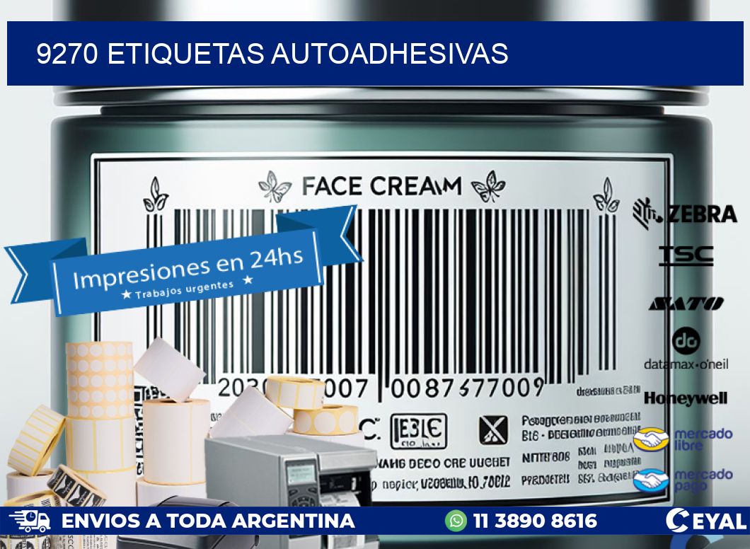 9270 ETIQUETAS AUTOADHESIVAS