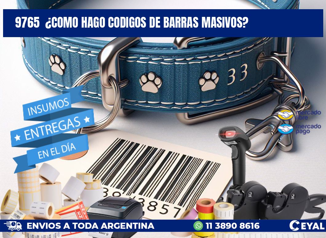 9765  ¿COMO HAGO CODIGOS DE BARRAS MASIVOS?